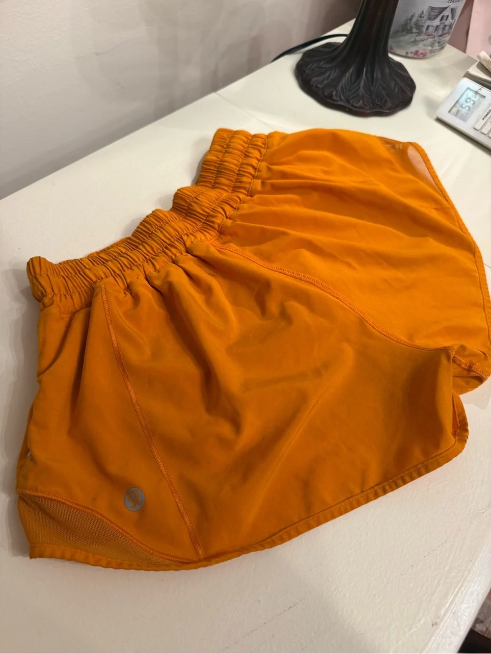 lululemon athletica Orange Performance Running Shorts